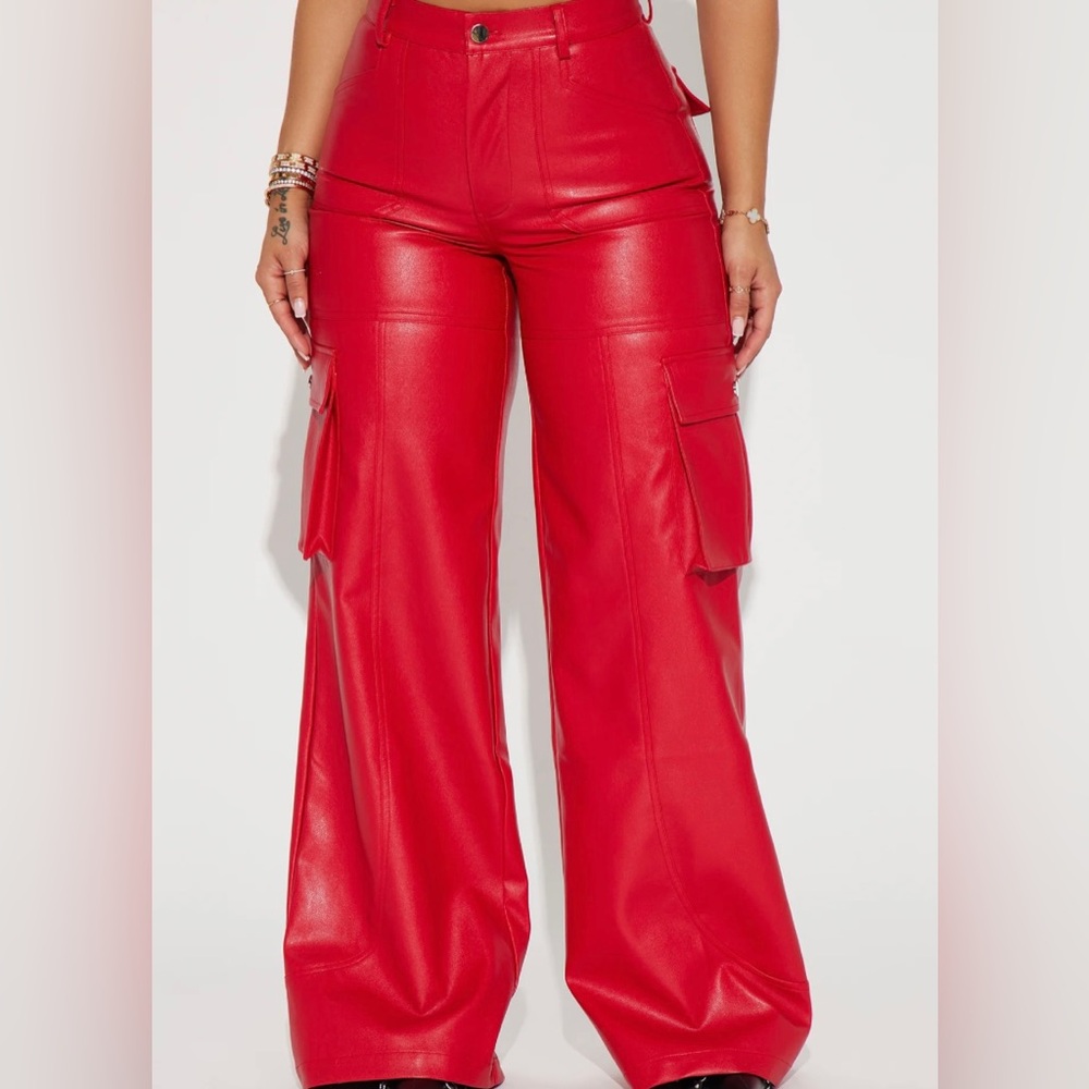 Faux Leather Pants